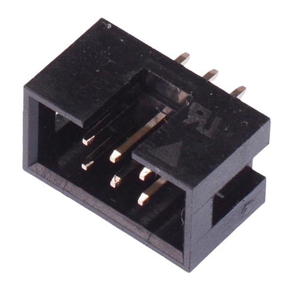 6-Way IDC Straight Pin Boxed Header 2.54mm