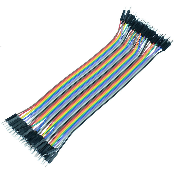 40pcs Dupont Male to Male 20cm Jumper Wire Connectors