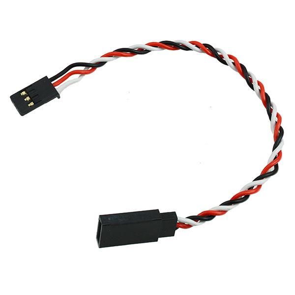 15cm Male to Female Futaba Twisted Servo Extension Lead