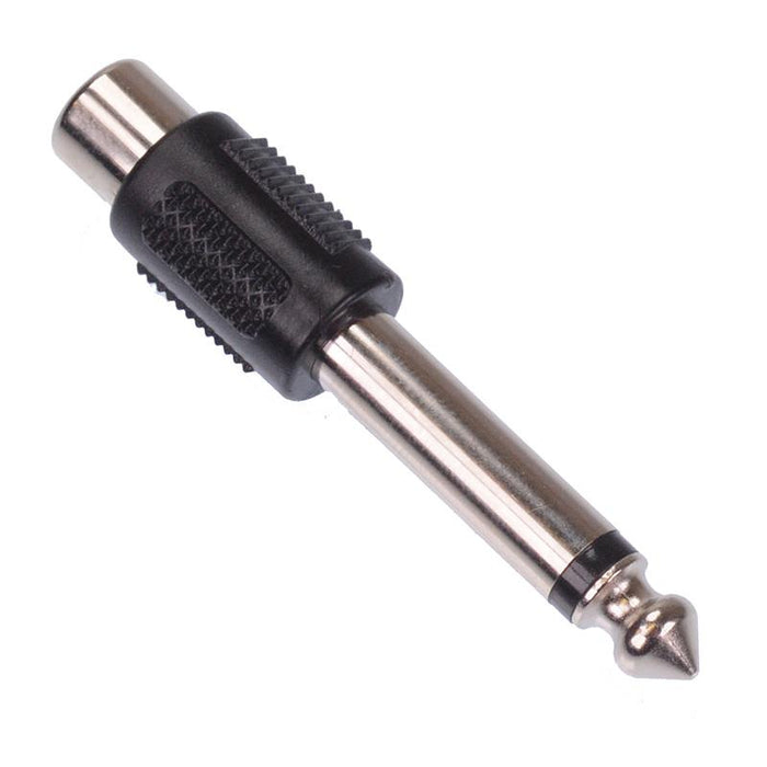 6.35mm Mono Plug to RCA Socket Adapter