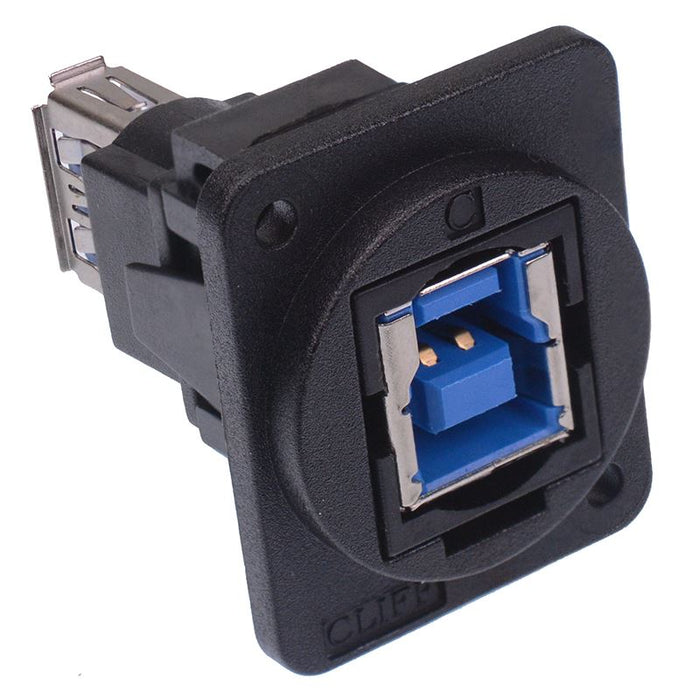 XLR Feedthrough Connector USB 3.0 B to USB 3.0 A CP30206NX