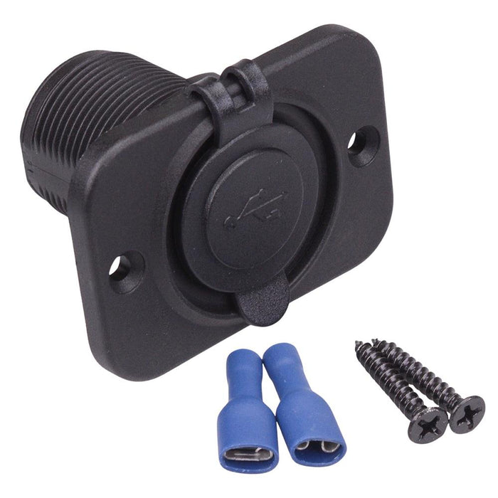 5V Dual Port USB Socket with Front Mounting Panel 3.1A