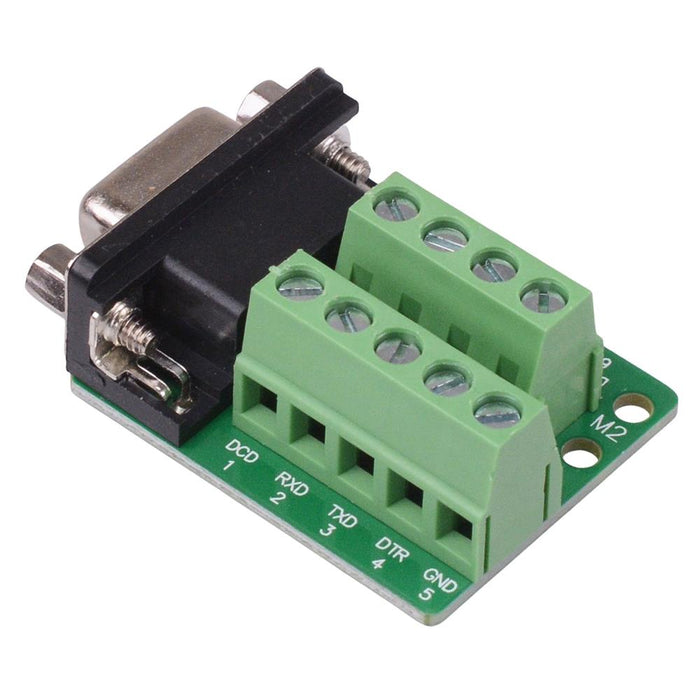 9 Way Female D Sub Connector with Terminal Blocks