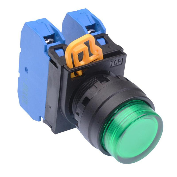 YW1L-A2E20Q0G Green 22mm Maintained Push Button Switch 2NO IP65 IDEC