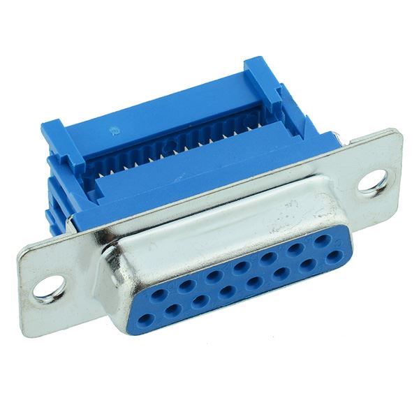 15-Way IDC Female D Socket Connector