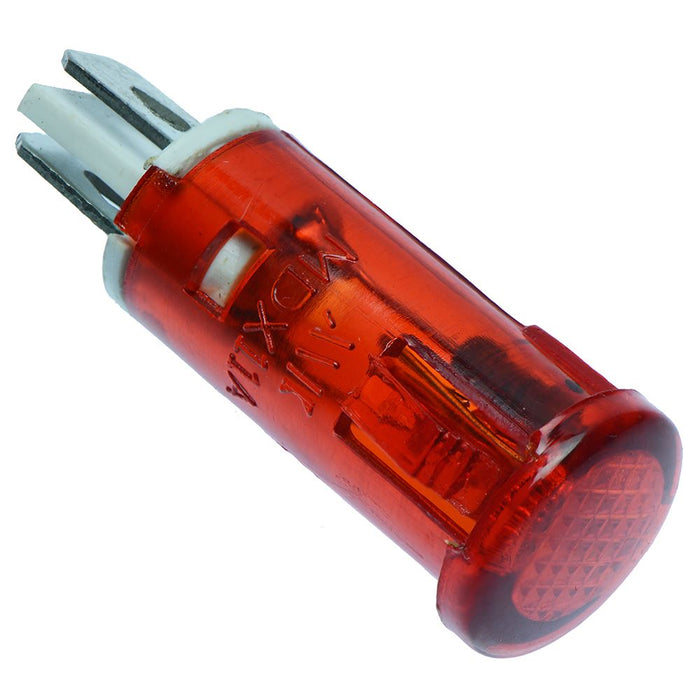 Red 10mm Plastic Indicator Pilot Light 12V