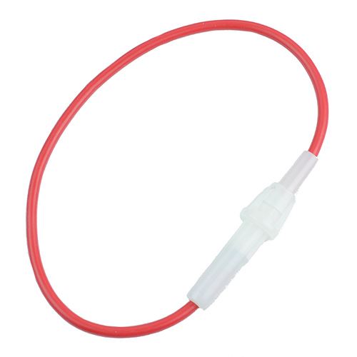 White Inline Fuse Holder for Radio Cartridge Fuses