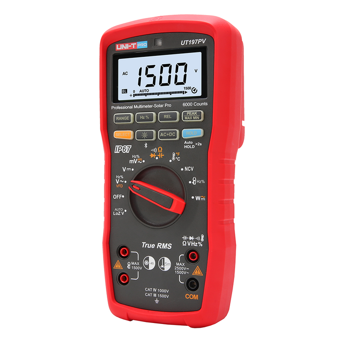UT197PV Solar PV Professional True RMS Auto Range Digital Multimeter IP67 Uni-T