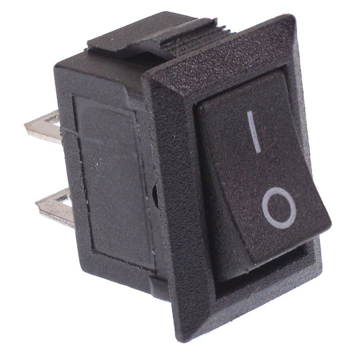 Mini Rocker Spst Mini Black On-Off Rectangle Rocker Switch SPST — Switch Electronics ...