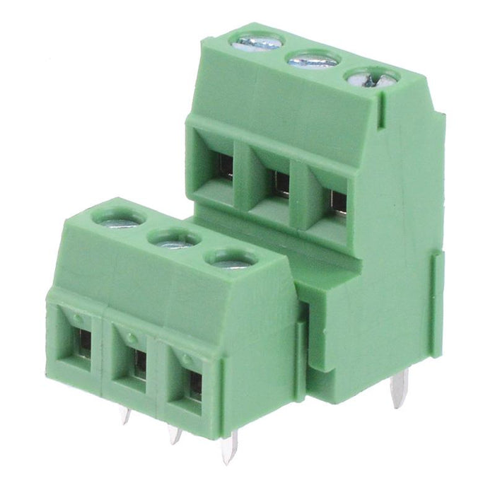3 Way Double Decker Rising Clamp 3.81mm Terminal Block 15A