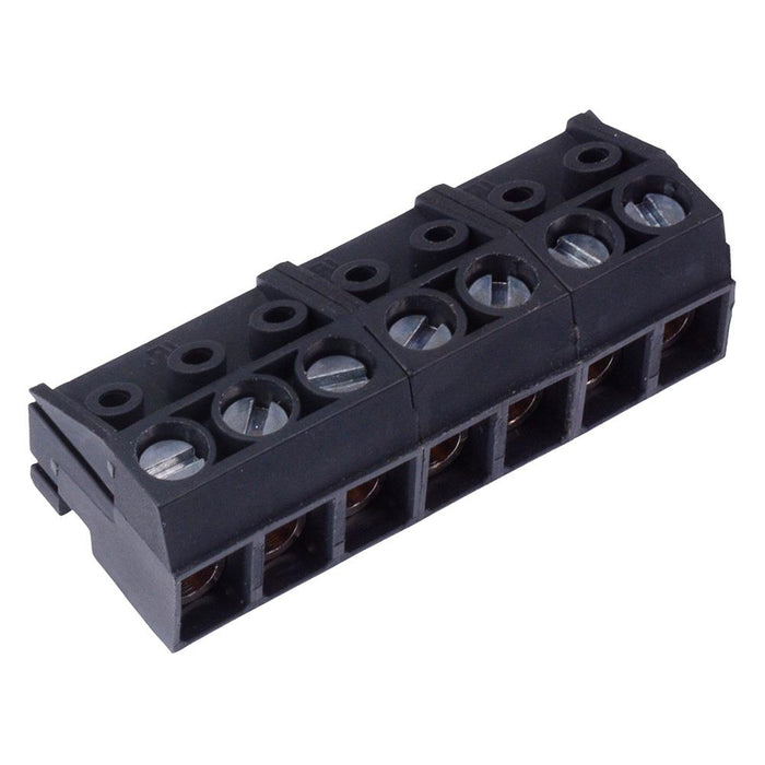 7-Way 5.00mm Pin Strip Pluggable Terminal Block Grey 8A 300V