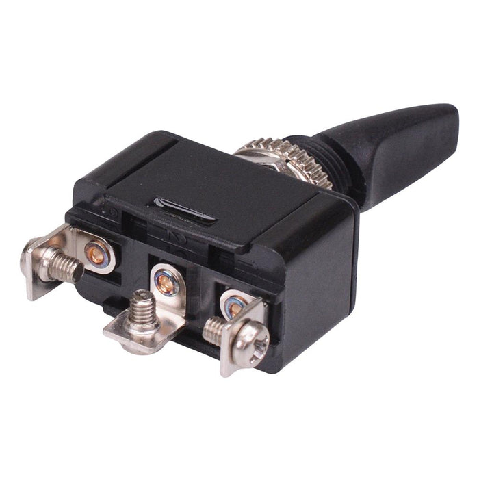 R13-416D2 Black Paddle On-Off-On 12mm Toggle Switch SPDT 6A 250VAC