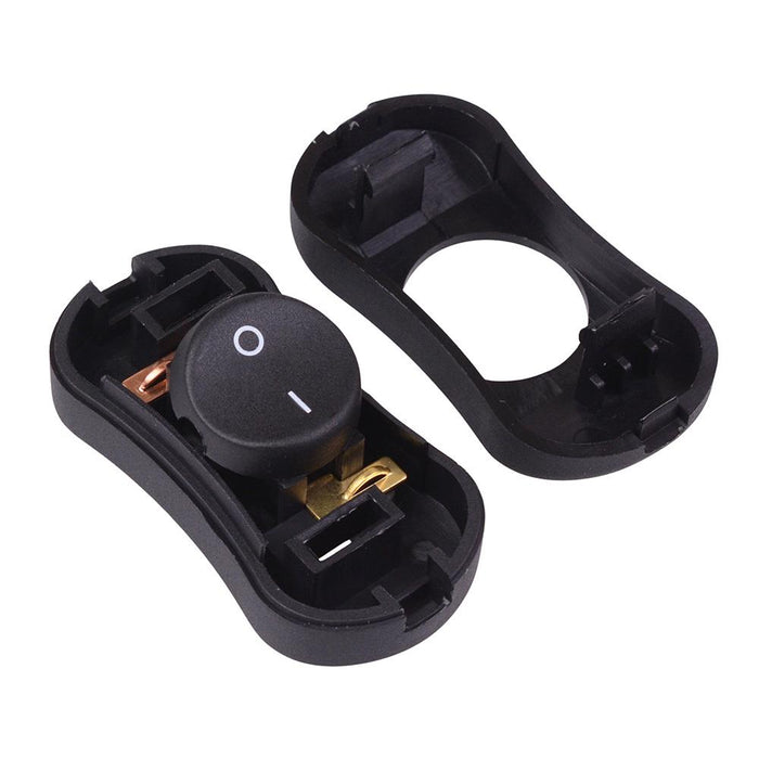On-Off Black Inline Rocker Switch SPST 6A R13-901