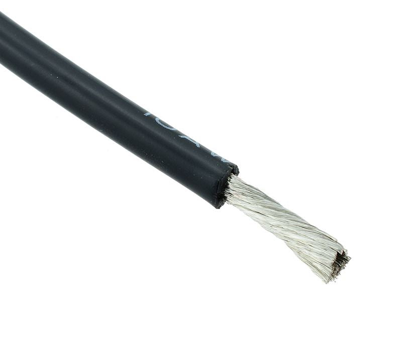 Switch Electronics 10AWG Black Silicone Lead Wire (per metre)