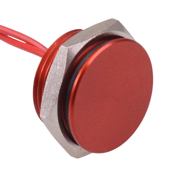 PBAT5AF6000 APEM Momentary NO 16mm Red Piezo Switch Prewired IP68
