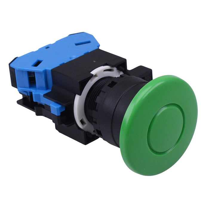 HW1B-M4F10G Green 22mm Mushroom Momentary Push Button Switch NO IDEC