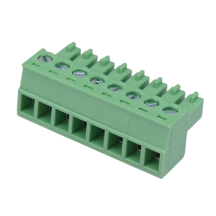 8 Point Terminal Block 8-Way 3.81mm Right Angle Pluggable Terminal Block 8A 300V — Switch ...