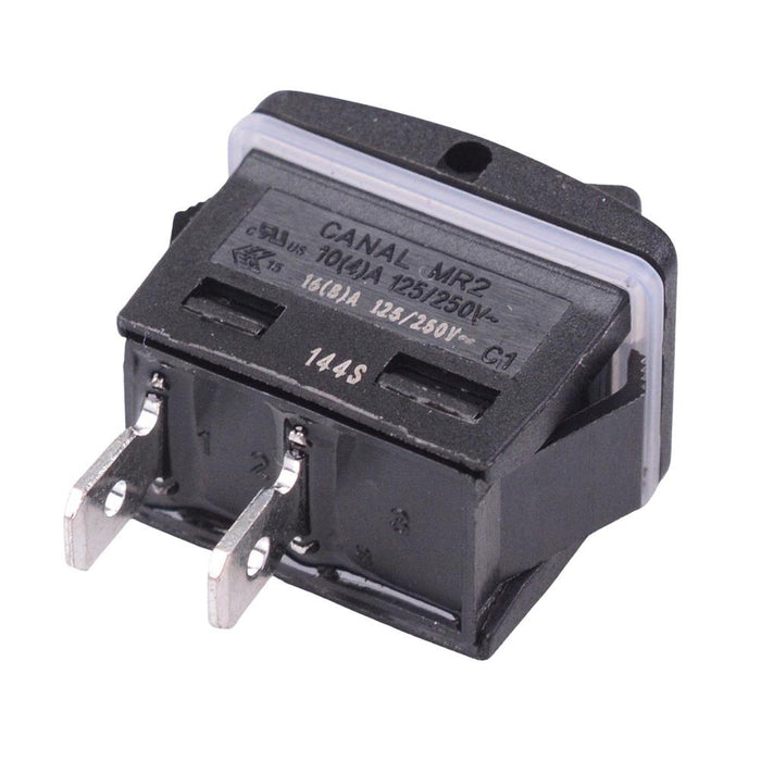 Waterproof On-Off Rectangle Rocker Switch IP68 SPST 16A 250VAC