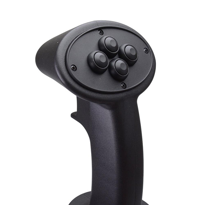 Black 2 Axis Hall Effect Joystick 4 Buttons APEM HG34M0X001DC-7027