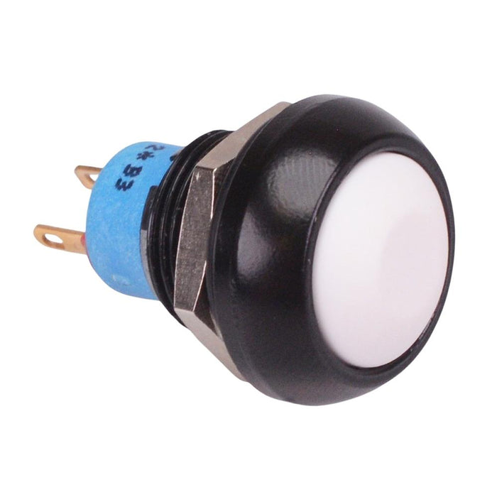 IPR3SAD7/1 White Momentary 12mm Push Button Switch SPST IP67 APEM