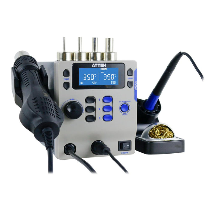 ST-8802 Dual Channel Soldering / Hot Air Rework Station ATTEN