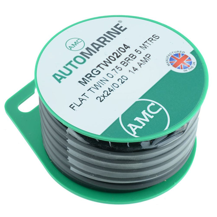 2-Core Thin Wall 14A Cable Mini Reel 5m