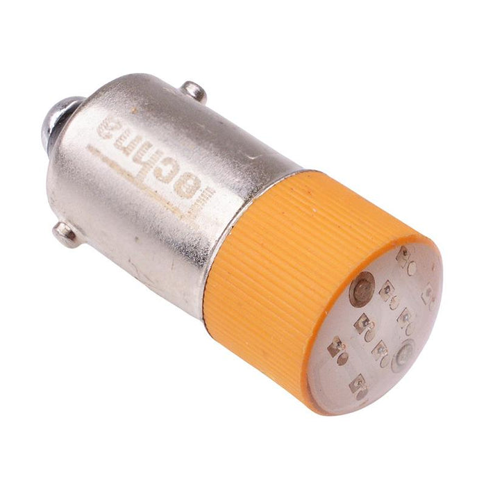 Yellow LED BA9S LED Bulb 120V — Switch Electronics Your One