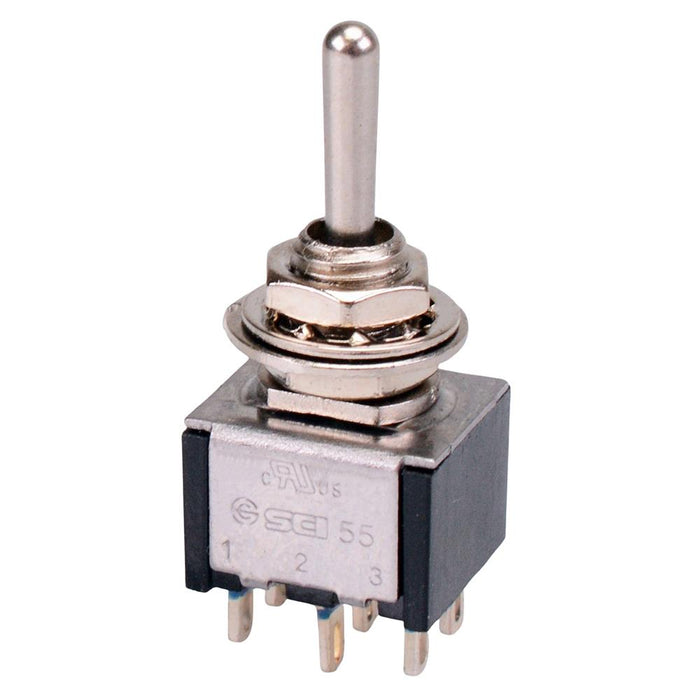 TA203A1 On-Off-On Miniature Toggle Switch DPDT 6A