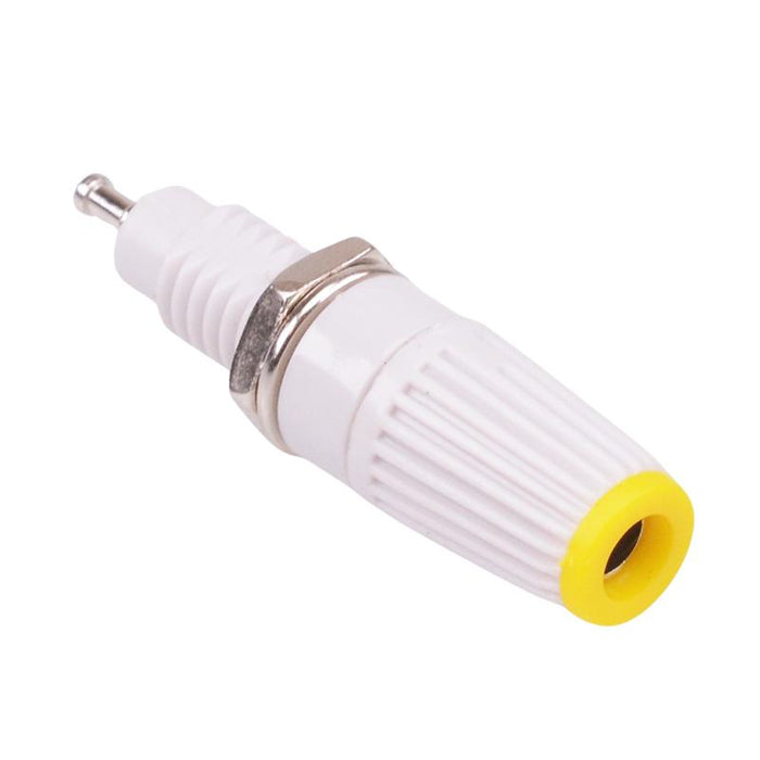 Yellow 4mm Binding Post Grey Body M8