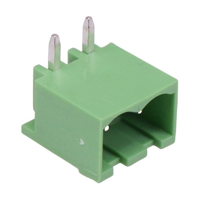 2-Way 5.00mm Horizontal PCB Header Closed Ends 15A 300V