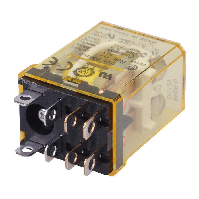 RH2B-UDC12V 12VDC Plug In Compact Power Relay 10A DPDT IDEC