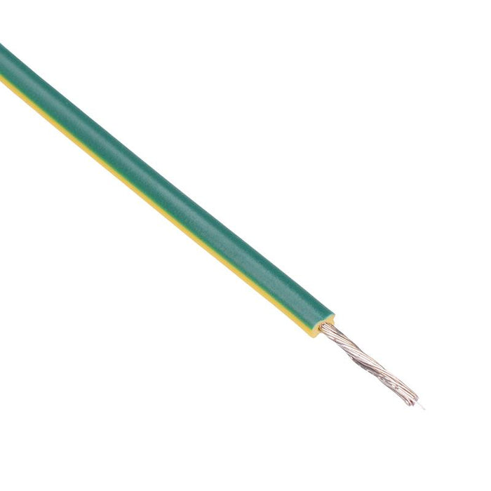 610m Yellow/Green UL1015 18AWG 34/0.18mm Tinned Copper Stranded Wire