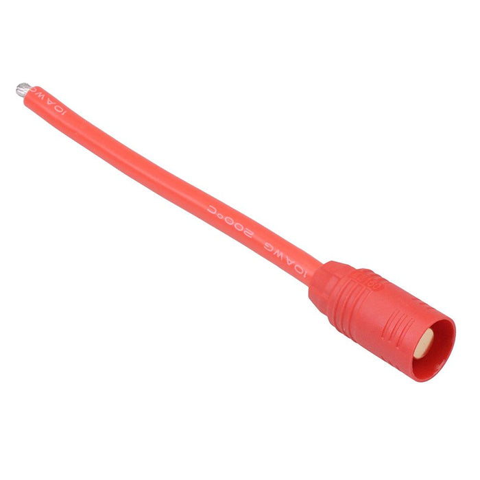 Prewired Red Male AS150 Gold Bullet Connector 10cm AMASS