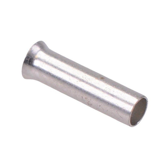 2.5mm Uninsulated Bootlace Ferrule 10mm Length - Pack of 100