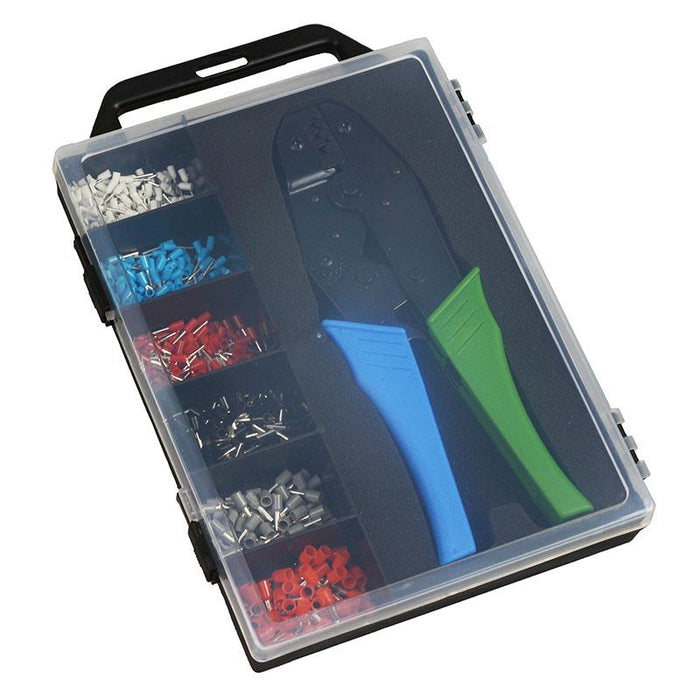 500 Piece Bootlace Ferrules with Crimping Tool Kit