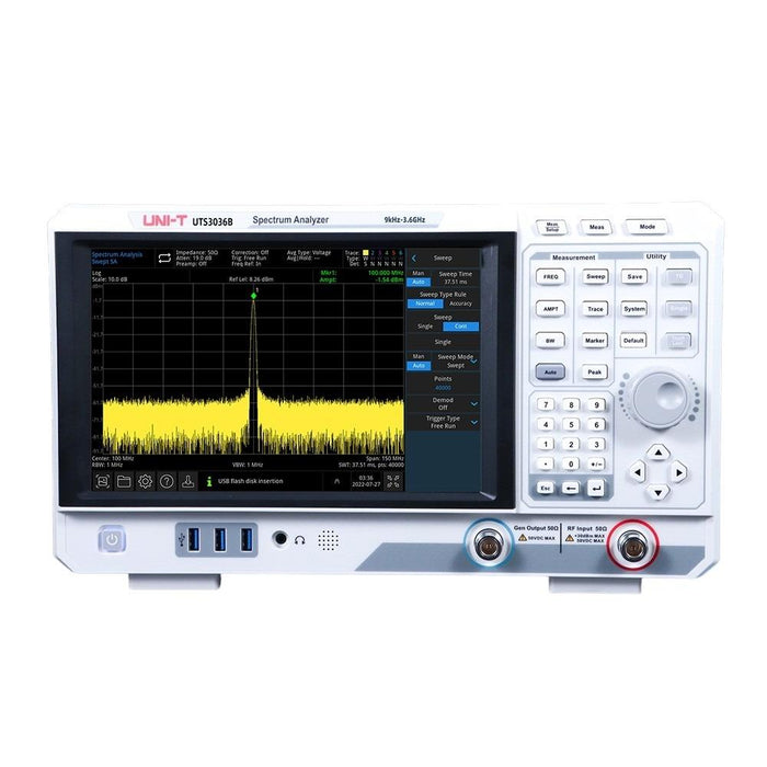 UTS3036B Touch Screen Spectrum Analyzer 9kHz-3.6GHz Uni-T