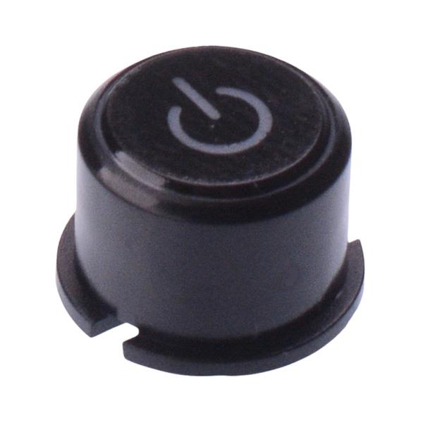 1F096123 MEC Black Round Cap with Power Symbol for use with illuminated 3F Multimec