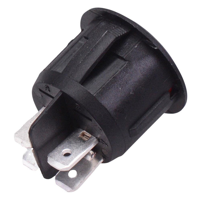 Red 12V illuminated On-Off 20mm Round Rocker Switch DPST 20A R13-244B-02