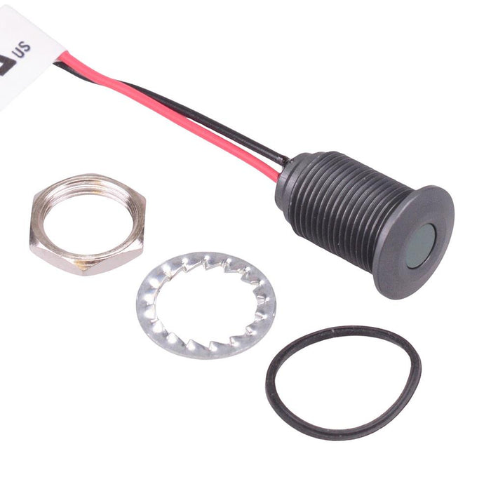 Q10F5ACXXG24E Green 10mm 24VDC LED Panel Indicator IP67 APEM