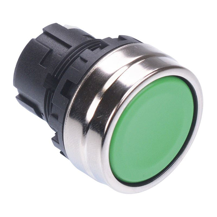 YW4B-M1G Green 22mm Momentary Metal Push Button Bezel for Non-illuminated YW Series IDEC