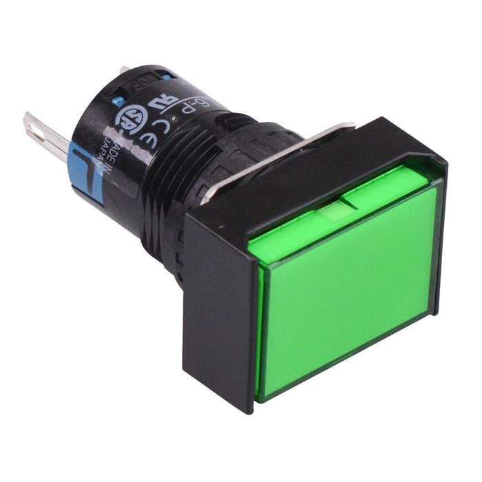 AL6H-P1PG Green 16mm 5VDC Rectangle Pilot Light IP65 IDEC