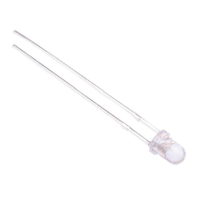 UV 3mm Water Clear LED 395nm 90mcd 25°