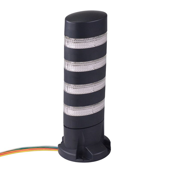 LD6A-4DQB-RYSGC Red/Yellow/Blue/Green Clear Lens Stack Light LED Tower Direct Mount 24VAC/DC IDEC