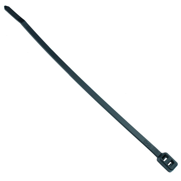 Black Double Loop Cable Tie 4.8 x 300mm (Pack of 100)