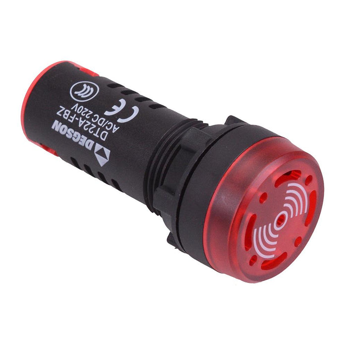 Red 220V Flashing Buzzer 22mm Pilot Light