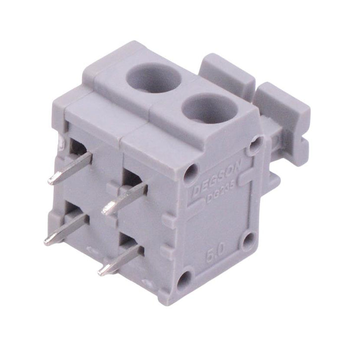 2-Way 5.00mm Push-In PCB Terminal Block 5A 300V