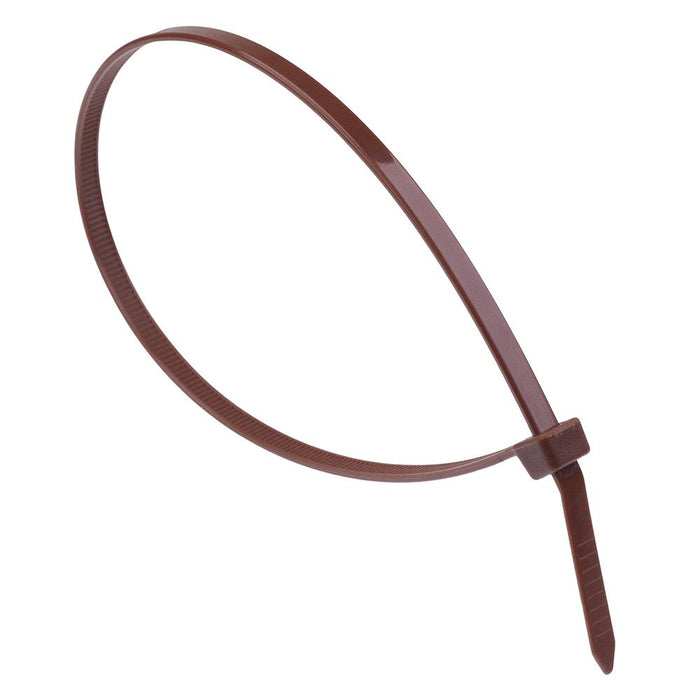 4.8mm x 300mm Brown Cable Tie - Pack of 100