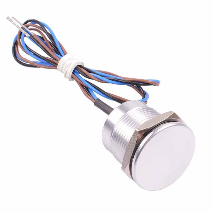 On-Off 19mm Metal Latching Piezo Switch NO SPST