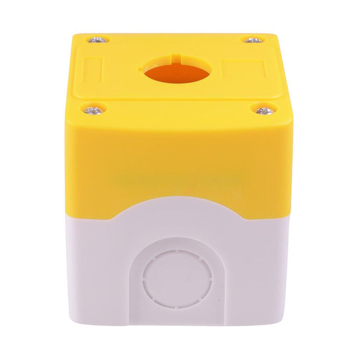Yellow/White 1 Hole 22mm Control Station Box Enclosure IP65