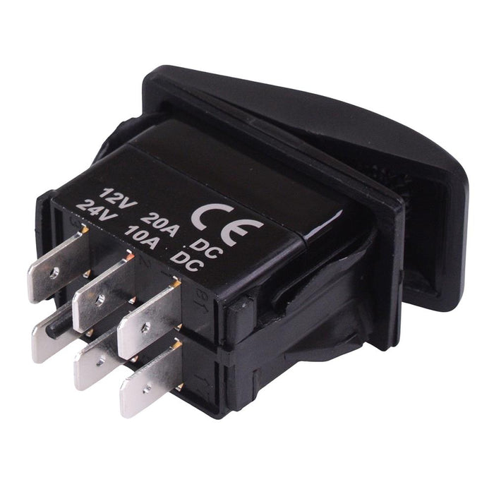 On-On Automotive Rocker Switch DPDT 10A 12-24V IP68